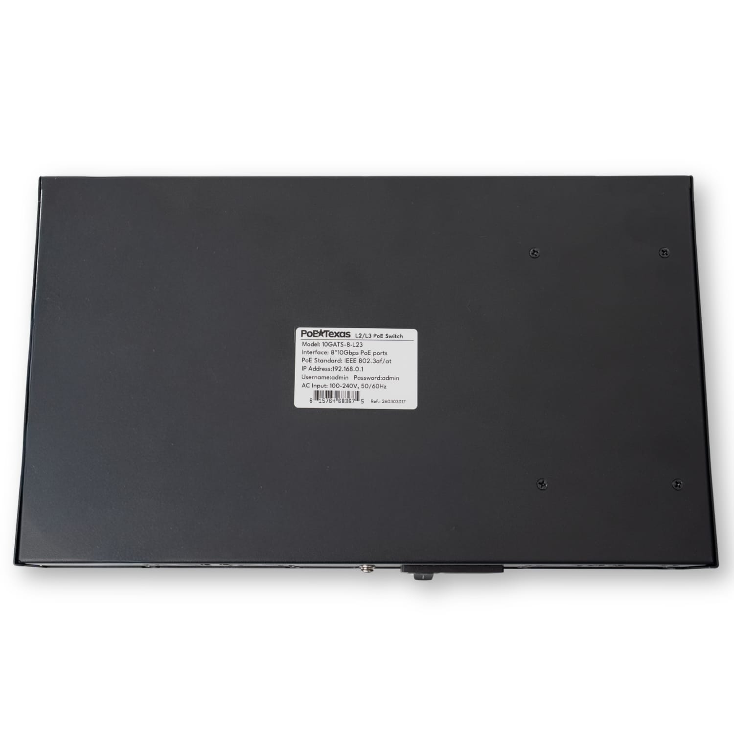 POE Texas Switch 8-Port Layer 3 10 Gigabit Managed PoE+ (IEEE 802.3at) Switch