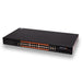 POE Texas Switch Fanless 24-Port Gigabit Layer 2 Managed IEEE 802.3bt Switch with 53V3000W Power Supply
