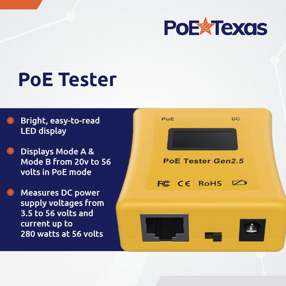 PoE Texas Tool PoE Tester + Detector Bundle