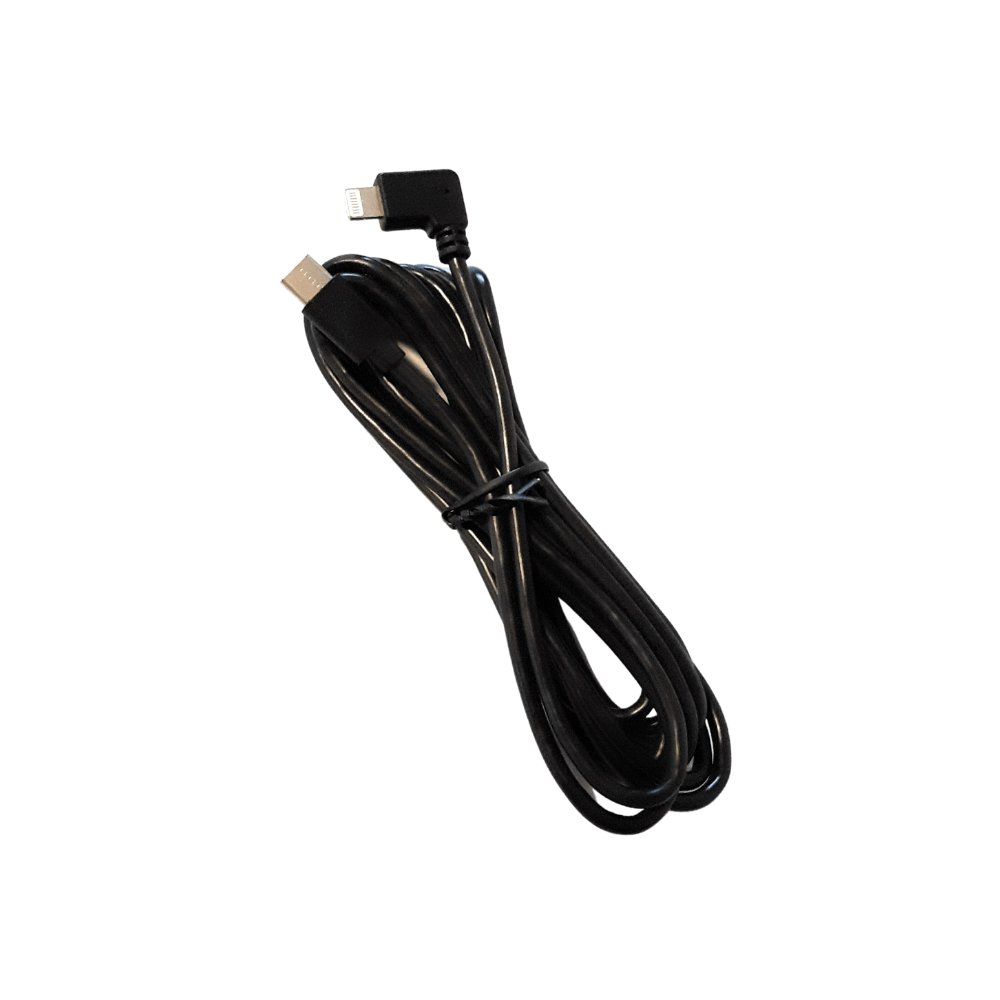 POE Texas Cable USB-C to Lightning Right Angle Cable - 2.5 Meters