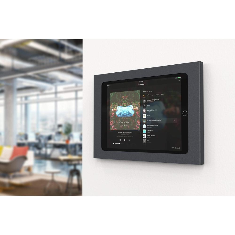 PoE Texas For Tablets Heckler Wall Mount Enclosure with Power for iPad for Digital Signage, Zoom Conference Room Schedulers, and More - 24v Passive - Fits 10.2" iPad 7th Generation