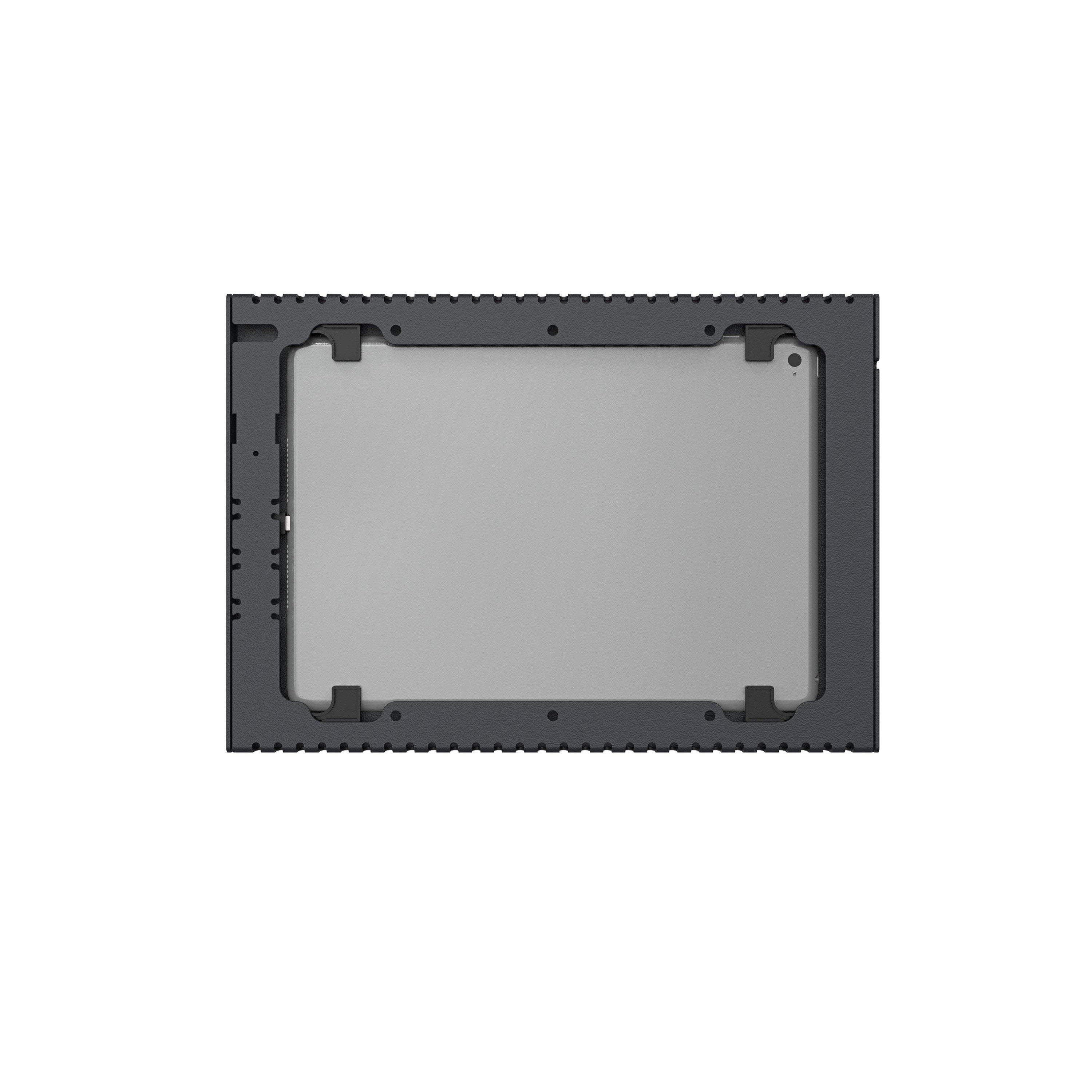 PoE Texas For Tablets Heckler Wall Mount Enclosure with Power for iPad for Digital Signage, Zoom Conference Room Schedulers, and More - 24v Passive - Fits 10.2" iPad 7th Generation