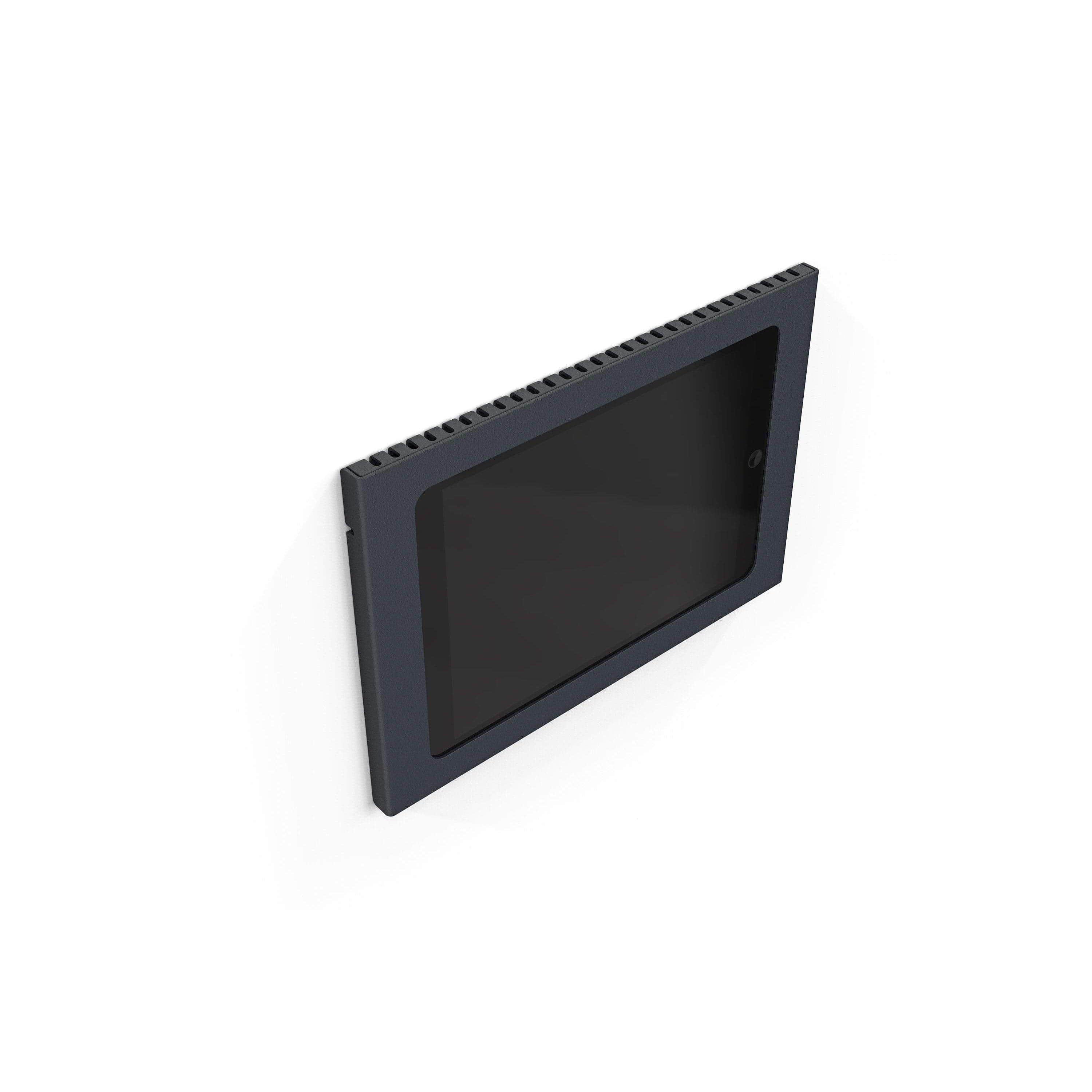 PoE Texas For Tablets Heckler Wall Mount Enclosure with Power for iPad for Digital Signage, Zoom Conference Room Schedulers, and More - 802.3af - Fits 10.2" iPad 7th Generation