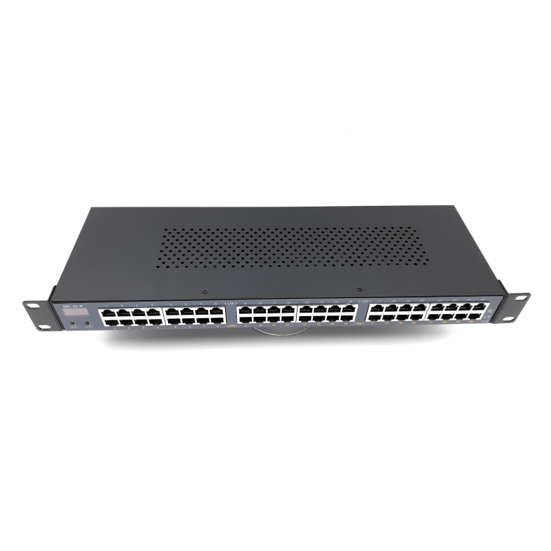POE Texas Injector 24-Port Gigabit 802.3bt Managed PoE Injector with 53V3000W Power Supply