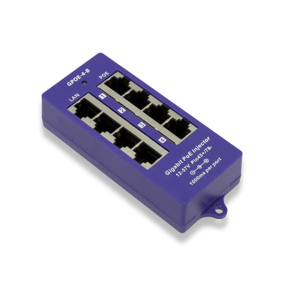 4 Port Gigabit Mode B PoE Injector