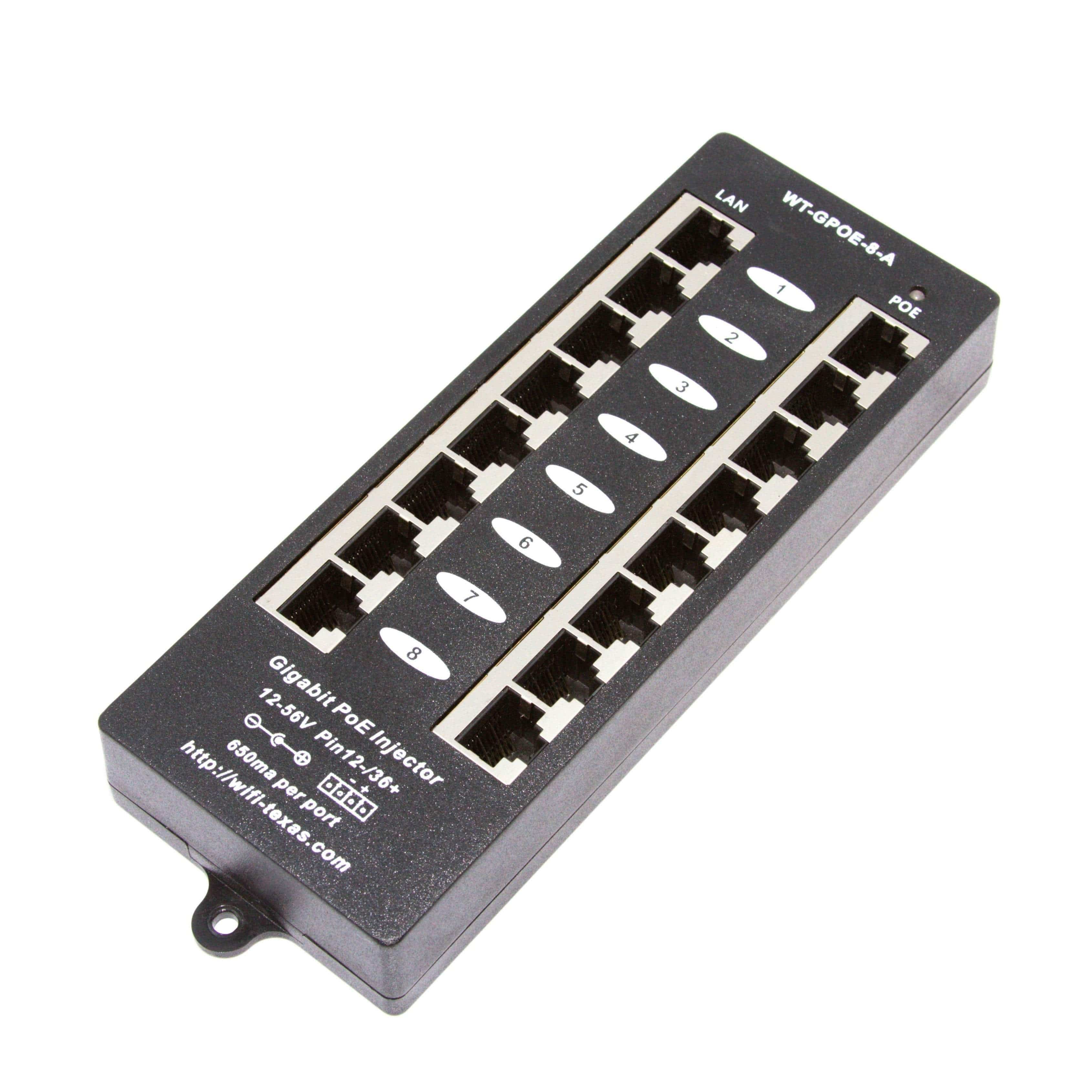 無線LAN機器 WS-GPOE-B-6-24v60w gigabit POE Port Power over Ethernet  Injector with 24 volt 60 watt supply 価格比較
