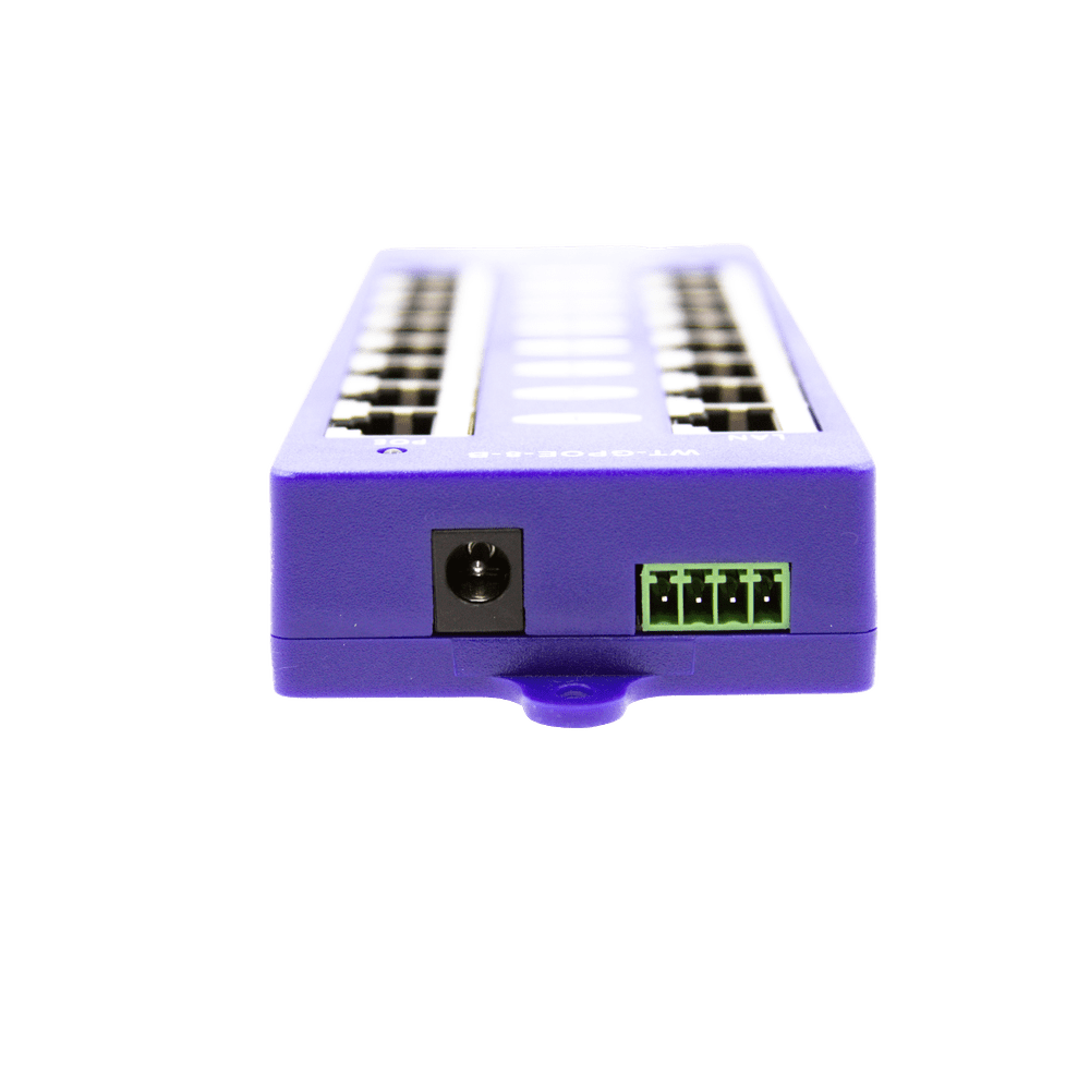 WiFi-Texas WT-GPOE-8B-24v60w Gigabit 8 Port Passive PoE Power Over Ethernet Injector - 24 Volts for Ubiquiti, Mikrotik