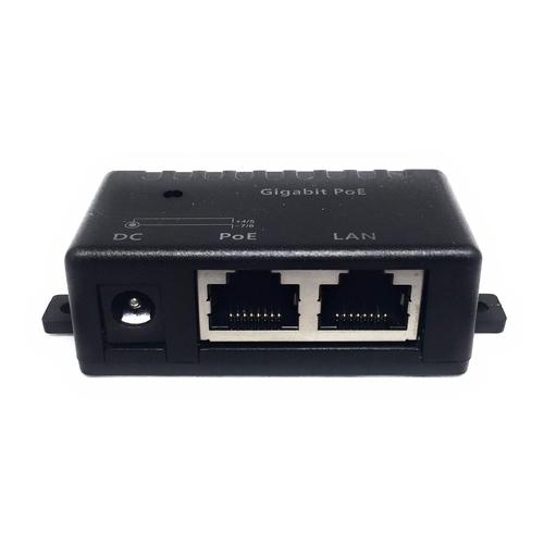 DIGITUS PoE+ Injektor - IEEE802.3at - Gigabit Ethernet - DIN Hut-Schiene -  DC Klemmleiste - PoE Modus A & Modus B