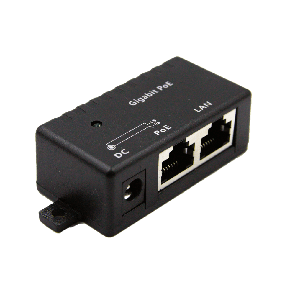 Gigabit PoE Injector 48V 15W, Passive Power Over Ethernet PoE Adapter,  Single Port PoE Power Injector for IP Camera Wireless/Wireless Access Point