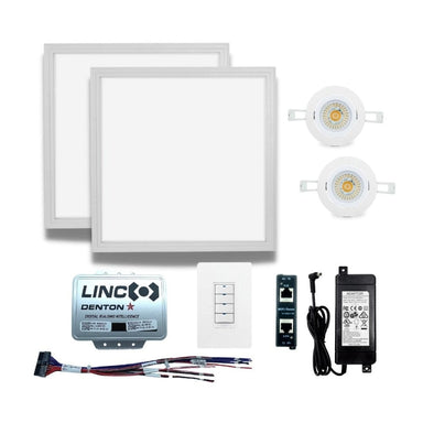POE Texas Lighting Managed LED Lighting - Single/Double Room Kit - DENT-LK-C$-A
