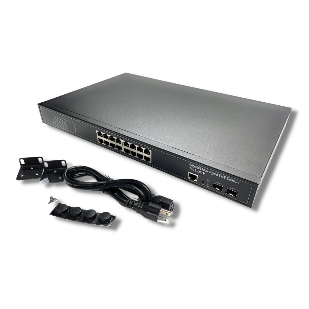 16-Port Gigabit Layer 2 Managed PoE+ (IEEE 802.3at) Switch
