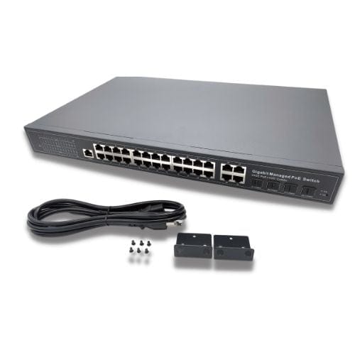 GES-2402A-PSE Gigabit Ethernet 24+2 Gigabit ports high power POE switch  (350W budget)