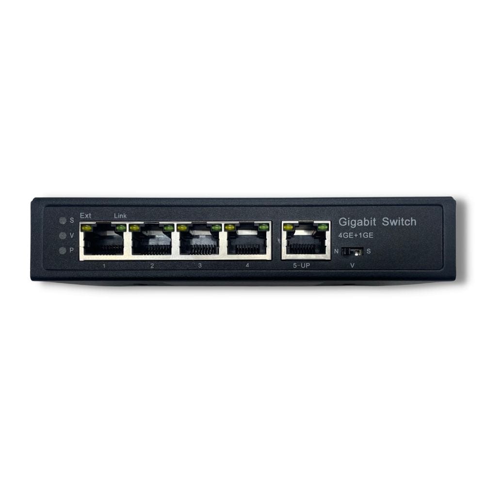 4 Port Gigabit PoE Extender with IEEE 802.3bt Uplink - Power Over Ethernet PoE+ Passthrough Switch with VLAN & 500 ft. Range Extension - Supports