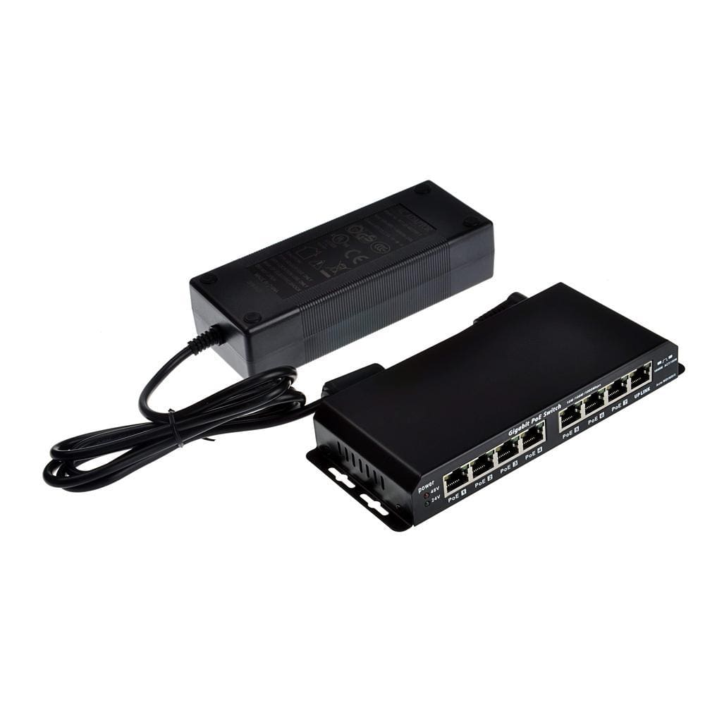 PoE Texas Switch 8 Port Gigabit PoE Switch with 56 Volt 120 Watt Power Supply