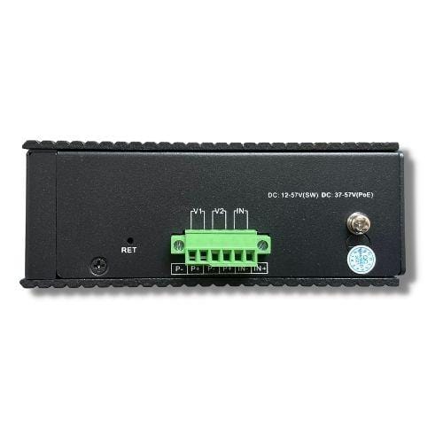 Industrial Fanless 8-Port Layer 2 Managed 802.3bt Switch for PoE Lighting & Automation